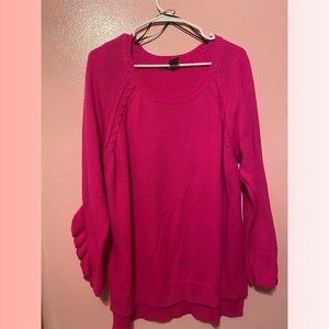 Pink Cotton Sweater XL